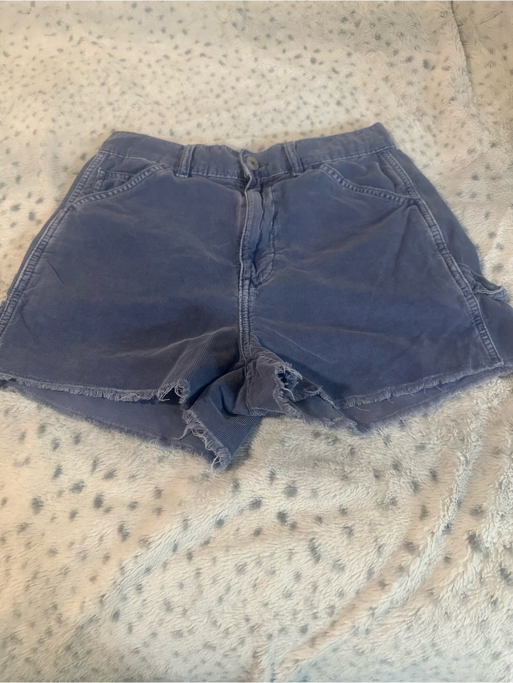 American Eagle Outfitters Distressed Denim Shorts - Faded Blue